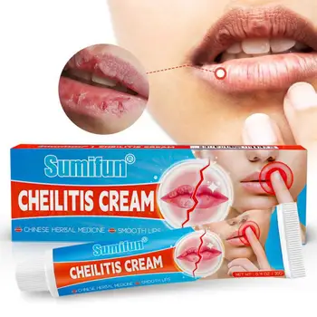 20 גר ' Cheilitis טיפולים קרם דלקת שפתיים הרפס פלסטר הסדוקות קמטים התייבשות שפתון