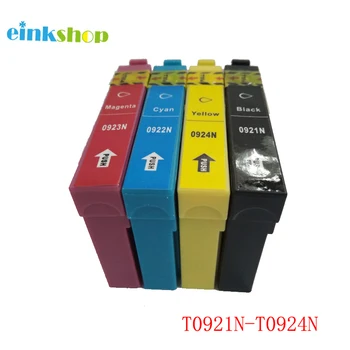 einkshop T0921 T0921N -T0924 תואם מחסניות דיו Epson TX117 CX4300 TX119 TX106 TX109 C91 T26 T27 המדפסת