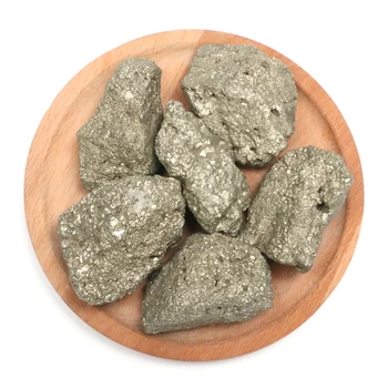 Mineraali 100 גרם טבעי פיריט אשכול נפלו גלם לא סדיר אבן עושר מזל עפרות זהב רייקי קריסטל דגימה קישוט עיצוב