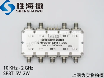 SHWSW-SP8T ה-20 10KHz-2GHz SP8T 5V 2W חד-מוט שמונה-לזרוק סיכה מצב מוצק מתג