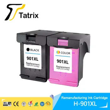 Tatrix עבור hp 901 901XL פרימיום הפכו צבע הזרקת דיו טונר עבור HP Officejet 4500 J4500 J4540 J4550 J4580 המדפסת