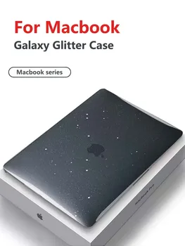 יוקרה Galaxy נצנצים כיסוי עבור מחשב נייד Macbook Air Pro 13 14 16 A2337 2020 A2289 A2338 M1 M2 שבב 15.3 13.6 12 11 2021 אינץ ' התיק