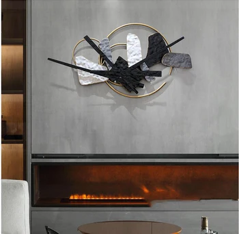 מודרני יצירתי 3D ברזל יצוק הקיר תלויים קישוטים הביתה סלון ספה קיר מדבקת קישוט מלון הול קיר ציור קיר אמנות