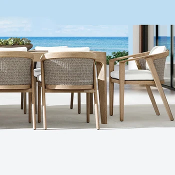 נורדי עץ מלא קש כסאות החוף פנאי עמיד למים פיקניק בחוף כיסא קמפינג הדשא נוח טרקלינים ציוד מחנאות