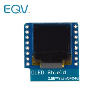 0.66 אינץ OLED LED LCD Dispaly מגן תואם עבור WEMOS D1 מיני ESP32 64X48 0.66 אינץ 0.66