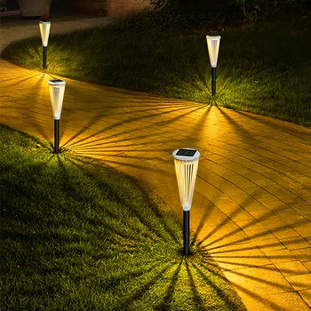 1/2/4/6pcs LED סולארית דשא אור עמיד למים חיצוני גן אור מטריה בצורת דשא מנורת אור על חצר הגן נתיב עיצוב פטיו