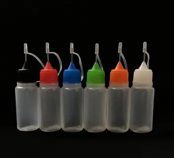 100pcs/lot 10ml נוזל בקבוקים מחט טיפ בקבוק פלסטיק ריק Squeezable למילוי חוזר עין נוזלי בבקבוק טפי מחט בקבוקים