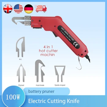 100W חשמלי חיתוך סכין חיתוך קלקר סכין כף יד חשמלי קצף תרמית חותך מהר כלי חיתוך מספריים חשמליים