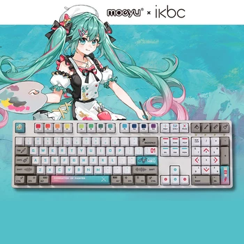 108 המפתחות אנימה Hatsune Miku גרפיטי מנצח Keycap נושא מקש Caps אביזר מותאם מכני מקלדת היקפי מוצרים