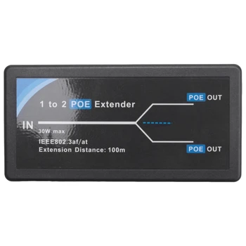 10X 2 נמל פו Extender 10/100Mbps עם IEEE 802.3 Af רגיל קלט/פלט עבור מצלמת IP להאריך 100 מטרים עבור פו טווח