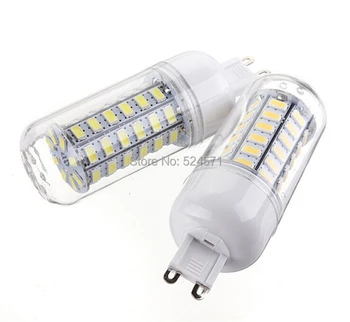 11W G9 SMD 5730 נורת LED תירס המנורה,56LEDS,220V,לבן חם /לבן תאורת led,5730 G9 LED אור
