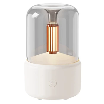 120ML נרות המנורה ארומה מפזר אוויר מכשיר אדים חשמלי ארומתרפיה להבה USB שולחן העבודה תפאורה, תאורה