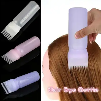 120ML צבע שיער בקבוק המוליך מברשת מחלק סלון צביעת שיער צביעת מתנה עבור בנות שיער יבש