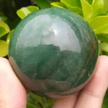 1PC 220-300 גרם ירוק טבעי Aventurine בתחום הכדור-ירוקה מדהימה Aventurine כדור הבדולח פנג שואי קישוט
