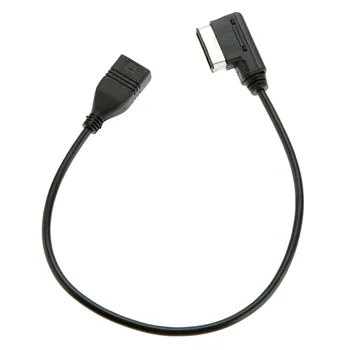 1PC אוטו מכונית מוזיקה ממשק ה-USB כבל מתאם עבור פולקסווגן MDI-מדיה ב-העזר קלט USB עבור A3 A4 A5 A6 A8 ממשק מוסיקה עמי