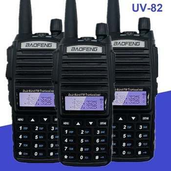 2/3pcs Baofeng uv82 8w רדיו המשדר סורק של מכשיר קשר ארוך טווח VHF UHF שני רדיו דרך תחנות UV82 UV-82 על החווה.