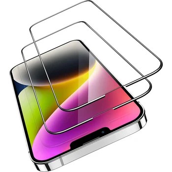 2/4Pcs זכוכית מחוסמת לאייפון 13 Pro מיני מקס מגן מסך זכוכית הסרט