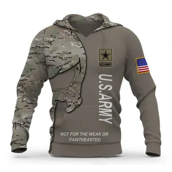 2021 החדש צבא צבא צבא חליפת חייל הסוואה סתיו סוודר אופנה אדידס 3DPrint גברים/נשים מזדמנים הקפוצ ' ונים