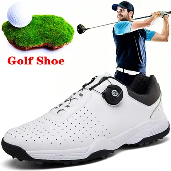 2023 חדש לגברים גולף מקצועי נעליים עמיד למים ולא להחליק חיצונית גולף נעלי גברים ספינינג נעלי גולף