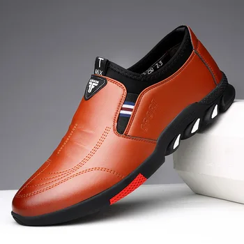 2023 חדשים נעלי עור גברים עור אביב סתיו עסק של גברים מזדמנים רך עם סוליות ללא החלקה לנשימה כל-התאמת הנעלה 39-44