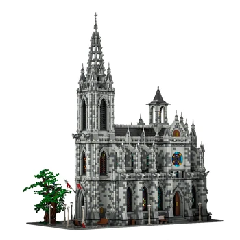 22007Pcs MOC-29962 מודולרי הקתדרלה - לעבד הכנסייה האירופי רחוב בניית מודל הערכה (מורשה ועוצב על ידי Das_Felixle)