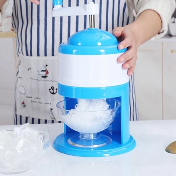 2PCS לשימוש ביתי קרח שייבר ושלג מכונת גלידה בקיץ מכונת קרח ריסוק מפסק כלי כחול