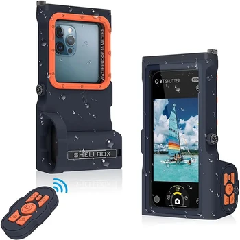 3 מקצועי Bluetooth לצלול מקרה טלפון עבור iPhone 14 Pro מקס Coque 15 מ ' עמיד למים עומק כיסוי עבור Samsung מקרה עמיד למים