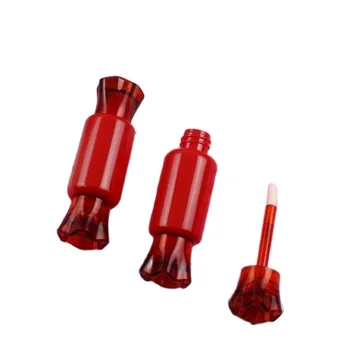 30/50/100pcs אדום חמוד ריק ממתקים בצורת שפתון, צינור ריק קוסמטיים נוזליים מדגם מכולות.מקצועי ליפ גלוס צינור