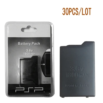 30pcs/Lot עבור Sony PSP 1000 פלייסטיישן נייד PSP1000 מסוף הסוללה 3.6 V, 1800mAh ליתיום סוללות נטענות