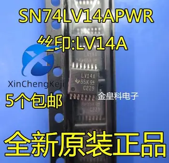 30pcs מקורי חדש SN74LV14 SN74LV14APWR TSSOP-14 LV14A דק חזק pin