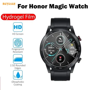 3PC רך ברור Hydrogel סרט מגן על כבוד קסם לצפות 46/42mm Smartwatch החלפת מסך מלא-מגן(לא זכוכית)