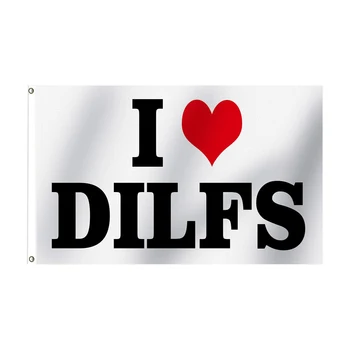 3X5 מטר אני אוהב Dilfs הדגל
