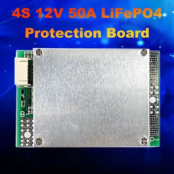 4S 12V 50A BMS LiFePO4 סוללת ליתיום הגנה לוח עם כוח סוללה איזון/לשפר PCB הגנה לוח