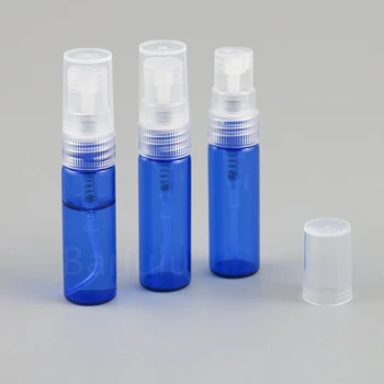 50 x מ ל 4 מיני כוס למילוי חוזר קובלט כחול בקבוק בושם עם ברור המרסס 4cc זכוכית נייד בקבוקים בקבוקון זכוכית המכיל