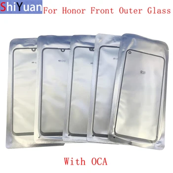 5Pcs הקדמי החיצוני עדשת זכוכית לוח מגע כיסוי עבור Huawei נהנה 10 לכבוד 20 10Lite 9X X10 8X 8C לשחק 3 4 עדשת זכוכית עם אוקה