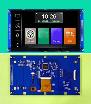 7.0 אינץ ' TFT LCD מסך מגע קיבולי עם מתאם לוח 16Bit לפשעים חמורים+ממשק I2C 800(RGB)*480