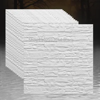 70*77cm הסלון דביק עמיד למים 3D מעובה 10mm קיר לוח 3D בנייה הקיר פנל תקרה בחדר השינה קישוט הבית