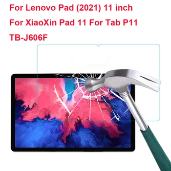 9H זכוכית מחוסמת עבור Lenovo Pad (2021) 11 אינץ XiaoXin משטח 11 על הכרטיסייה P11 TB-J606F מגן מסך לוח סרט מגן