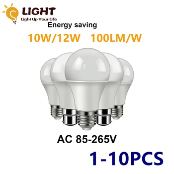 A60 lampara led 220v 110v אורות הנורה E27 B22 10W 12W 1000lm גבוהה לומן תאורה עבור הסלון נורות led עבור הבית הבית.