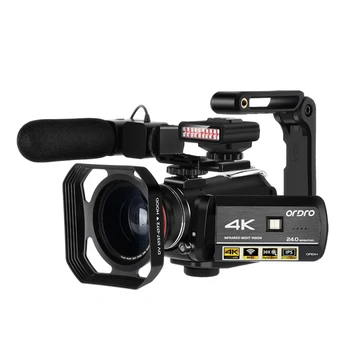 AC3 4K UHD מקצועי רוח צד IR אור לראיית לילה WIFI מצלמת וידאו דיגיטלית