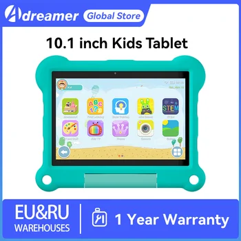 Adreamer KidsPad10 10.1 אינץ ילדים טבליות אנדרואיד 12 אוקטה ליבות 4GB RAM 64GB ROM 4G LTE 6000mAh למידה טבליות לילדים