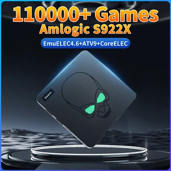 Amlogic S922X וידאו רטרו קונסולת משחק Beelink GT המלך שלוש מערכת אחת 4KHD Wifi 6 110000+משחקים 80+Emulators עבור PS1/ PSP/DC