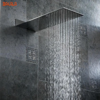 BAKALA נירוסטה ראש מקלחת לחץ booster קיר איכות השירותים גשמים ראש מקלחת BR-9906