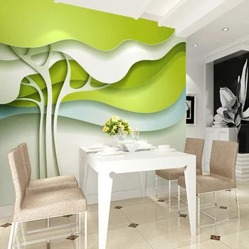 beibehang מותאם אישית 3d טפט עלים מודרני מינימליסטי ציור הקיר על הקיר במטבח רקע שיפור הבית הלא ארוגים הטפט