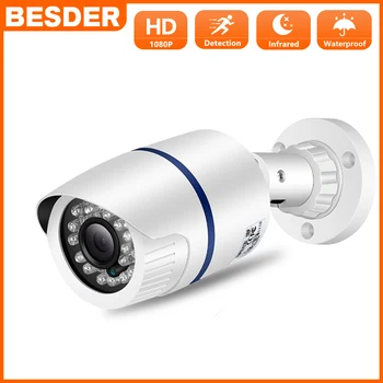 BESDER 5MP 1080P Full HD מצלמת IP רחב זווית H. 264 חיצוני עמיד למים מצלמת אבטחה בבית מצלמות במעגל סגור, מצלמה התראת דוא 