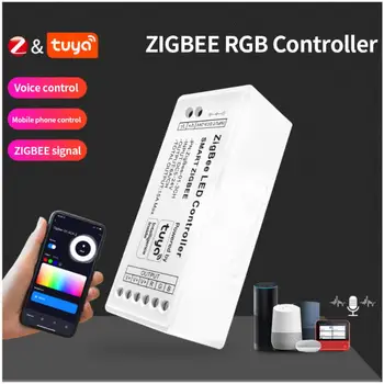 DC 5-24V חכם החיים Zigbee בקר Led צבע יחיד/RGB/RGBW/RGBWW/RGBCCT LED Wifi בקר Tuya אלקסה הבית של Google