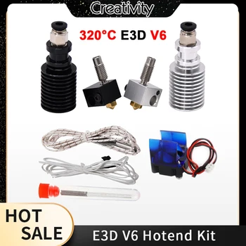 E3D V6 Hotend ערכת טמפרטורה גבוהה הגרסה 300 מעלות צלזיוס J-ראש מדפסת 3D חלקים 0.4/1.75 מ 