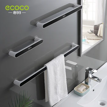 ECOCO מגבת בר הקיר רחצה מגבת ארגונית אחסון מדף אינה תופסת מקום מתלה מגבות ואביזרי אמבטיה