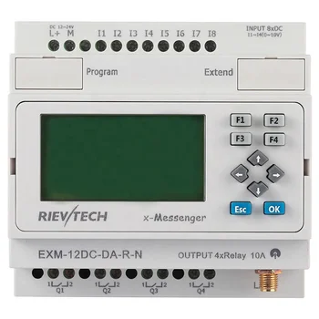 EXM-12DC-דה-R-N-HMI PLC ממסר ניתן לתכנות לאוטומציה בקר
