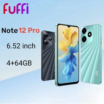 FUFFI הערה 12 Pro Smartphone אנדרואיד 6.52 אינץ 64GB ROM 3250mAh טלפונים ניידים 4G רשת גלובלית הטלפון המקורי celulares